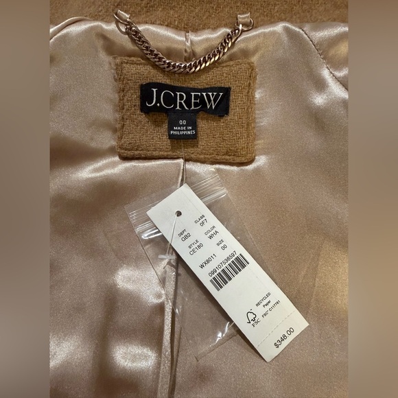 J.CREW *NWT* Nello Gori Toscana coat in Italian stadium-cloth wool blend - Picture 8 of 8